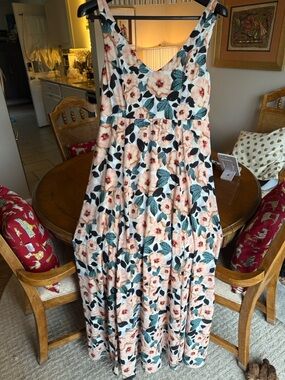knee length dresses for ladies Jenny Ruffle Maxi Dress ~ Everhart Palms – Show Me Your Mumu main image 0